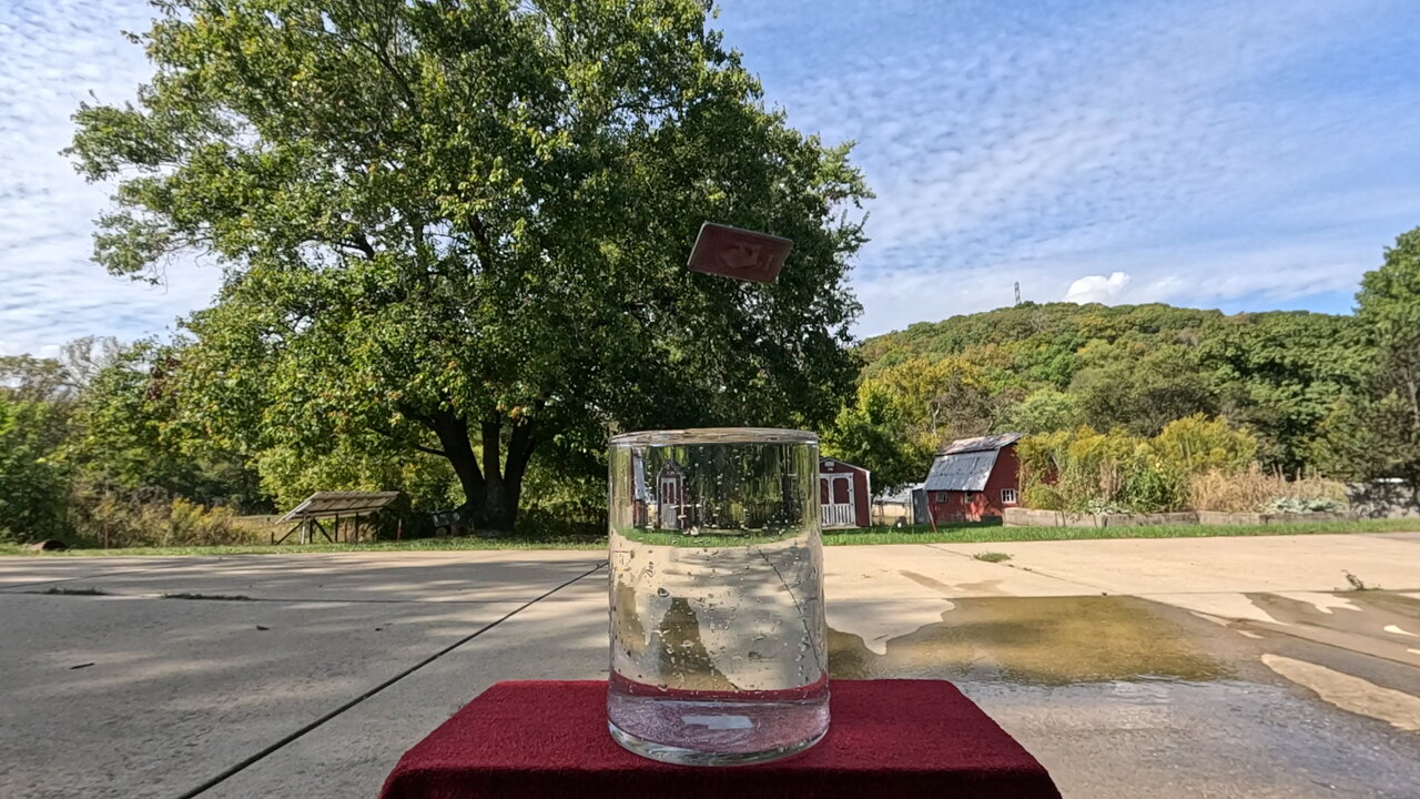 Slow Motion 1 Oz Titanium Bar Drop / Splash