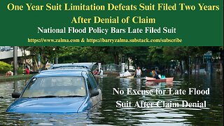 One Year Suit Limitation Defeats Suit Filed Two Years After Denial of Claim