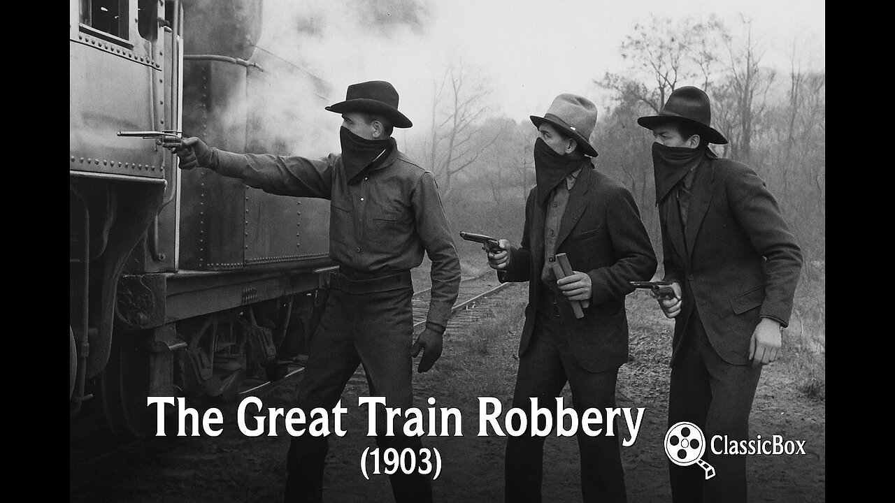 The Great Train Robbery (1903) | Silent Western Short 🎞️ | Public Domain Classic