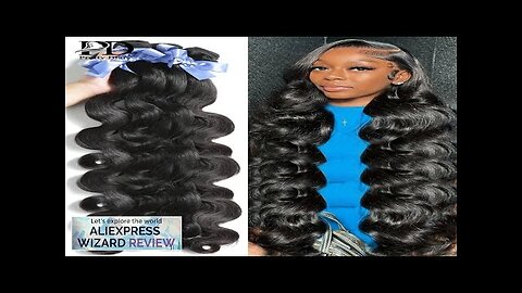 30 40 inch Body Wave Brazilian Human Hair Weave Bundles Water Wave Review