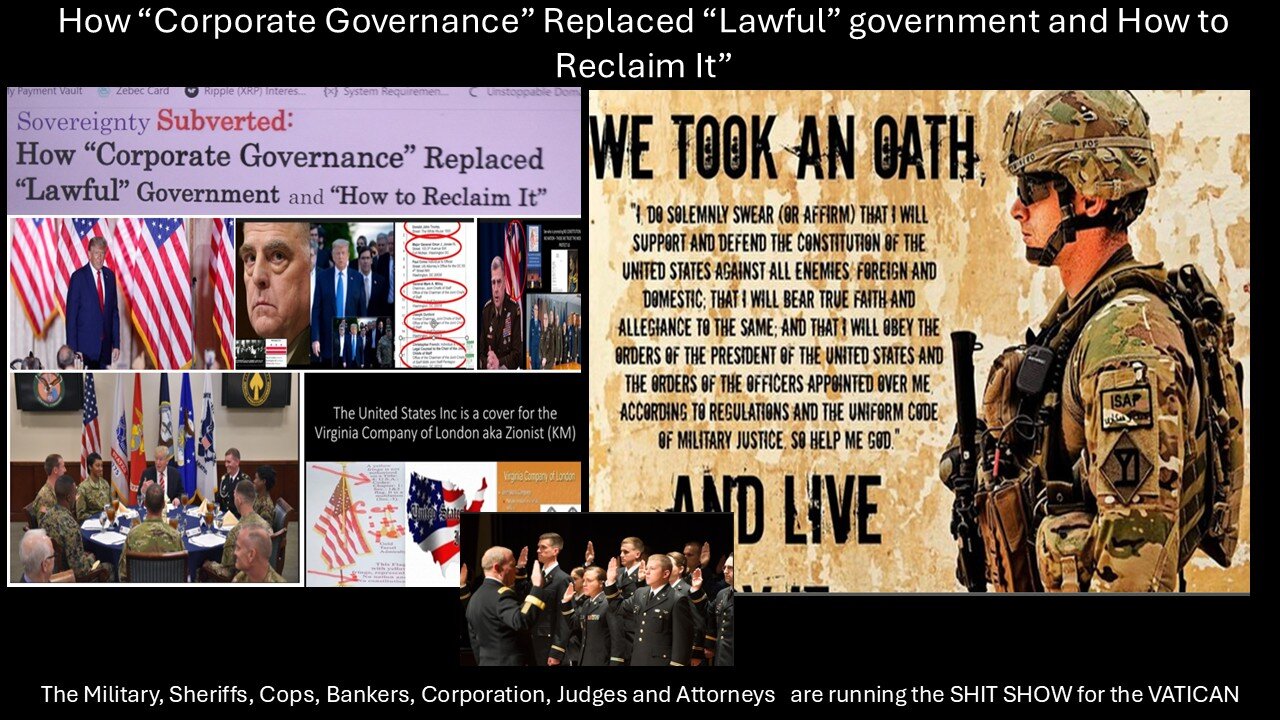 THE USA INC AND DOD IS RUNNING A SHIT SHOW W/YOUR STATE's BIRTH CERTIFICATES
