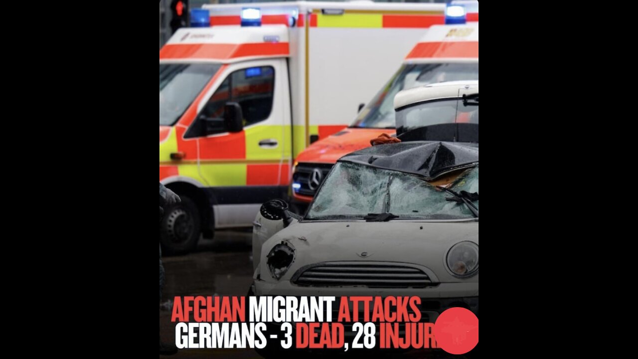 VEHICLE PLOWS🚏🛗🚙INTO DEMONSTRATORS IN MUNICH GERMANY🛗🚙💫