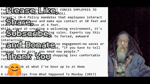 Target has a new 10-4 customer policy, Working in the yard, Cryogenics to solve overpopulation