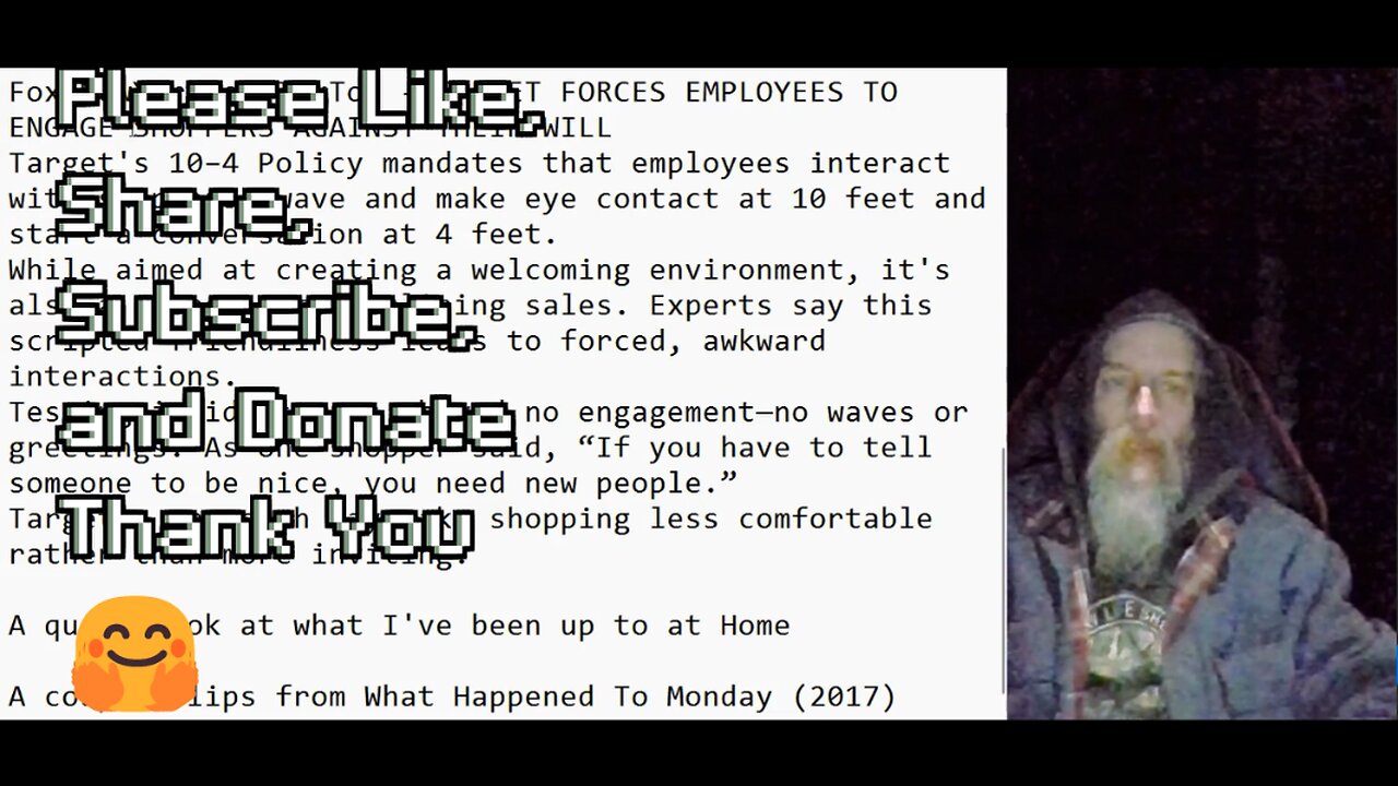 Target has a new 10-4 customer policy, Working in the yard, Cryogenics to solve overpopulation