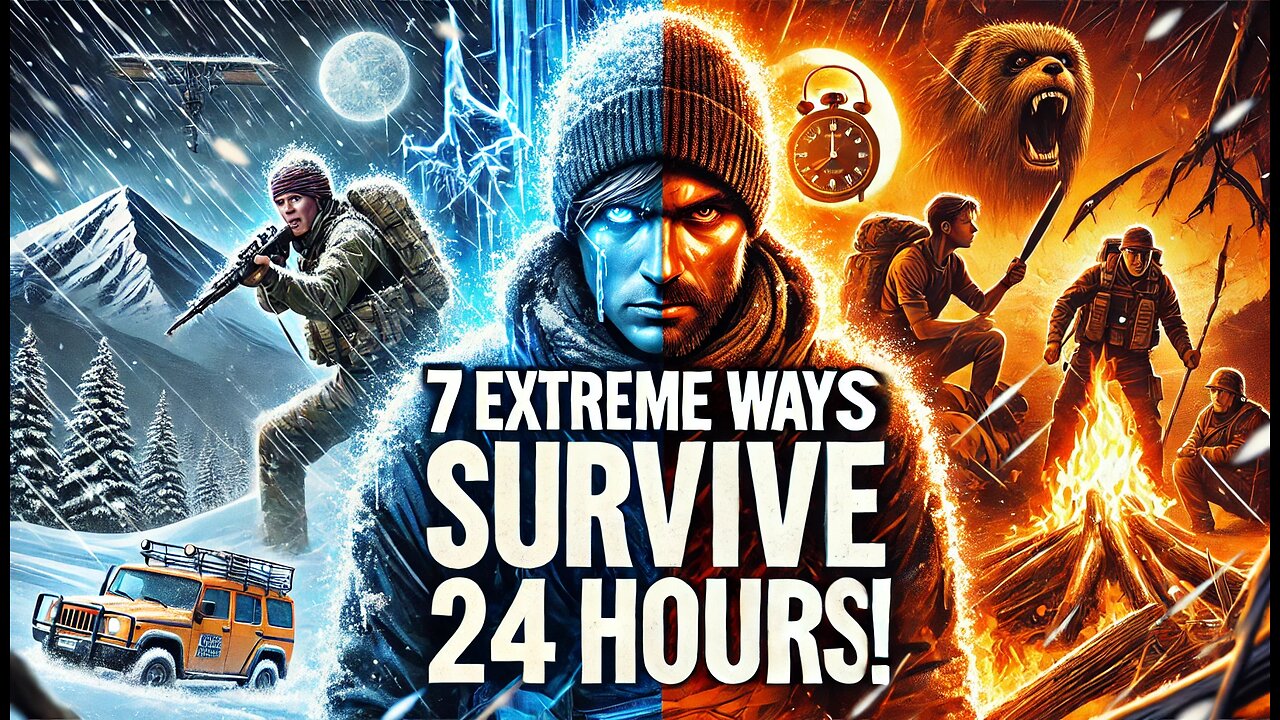 7 EXTREME WAYS To Survive For 24 HOURS!