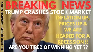 BREAKING NEWS: TRUMP TARIFFS CRASHES THE STOCK MARKET, THE WORSE IT YET TO COME..