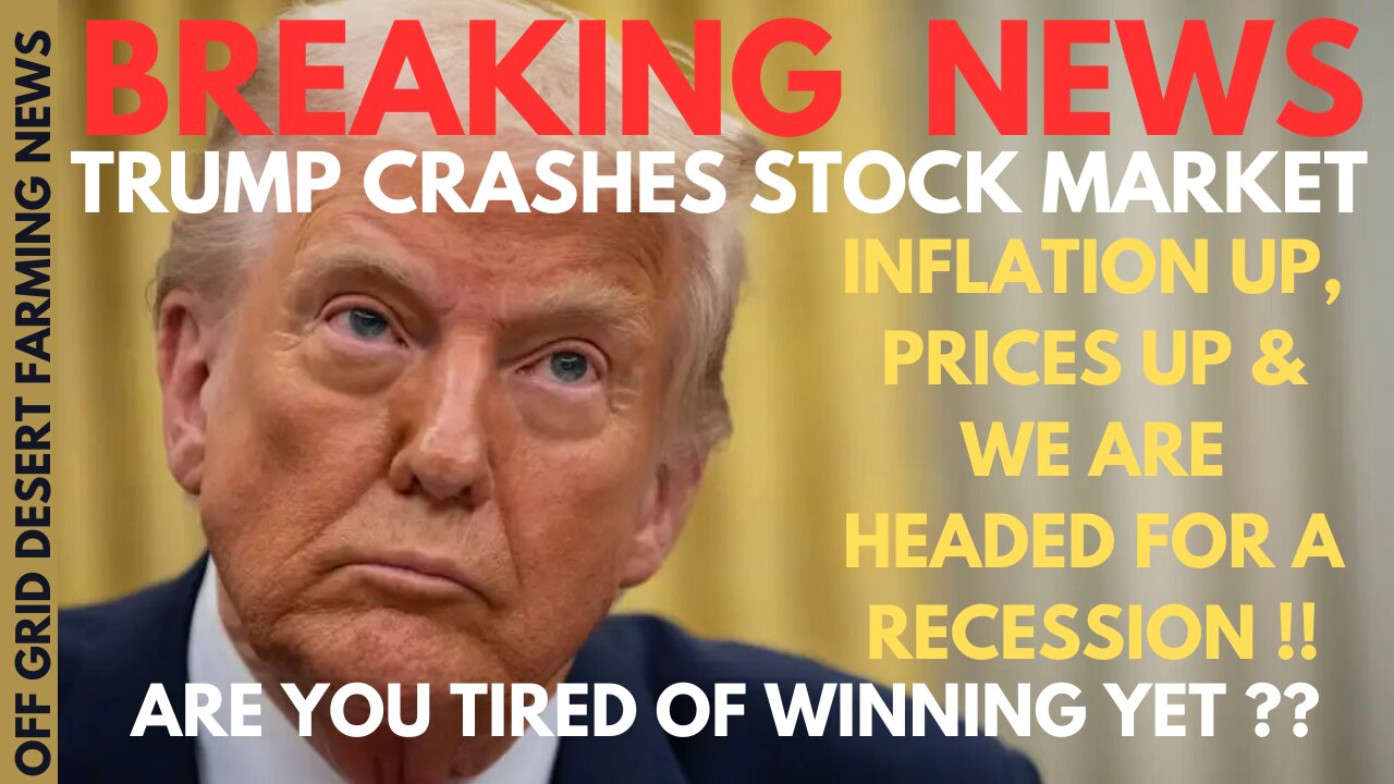 BREAKING NEWS: TRUMP TARIFFS CRASHES THE STOCK MARKET, THE WORSE IT YET TO COME..