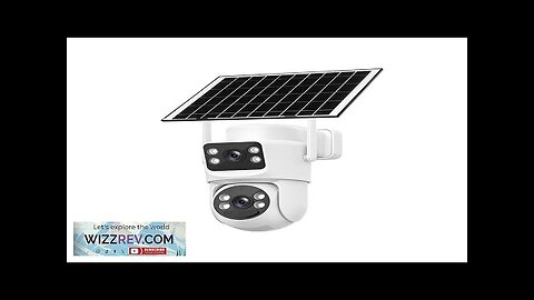 6MP Dual Lens WiFi IP Camera Outdoor Solar Powered 360-Degree Full Color Review