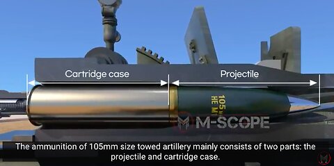 How does the ammunition of a towed artillery work?