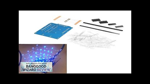 4X4X4 Blue LED Light Cube Kit 3D LED DIY Kit For Arduino Review