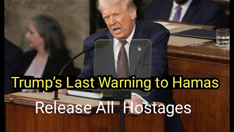 Trump’s Final Warning to Hamas: Release Hostages NOW or Face Total Destruction