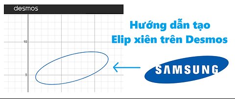 Hướng dẫn cách xoay toàn bộ phương trình xung quanh gốc tọa độ - Cách tạo logo Samsung trên Desmos