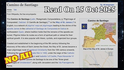 Camino de Santiago (No AI) - 15 October 2025