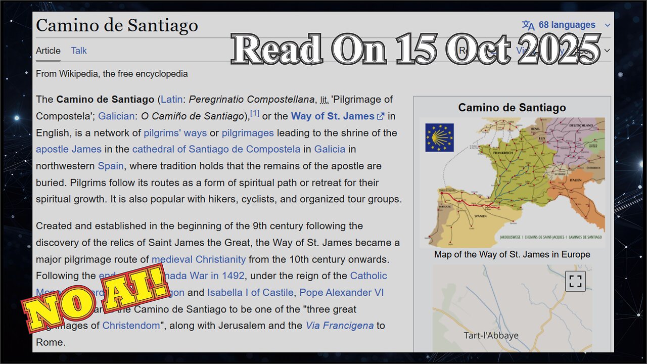 Camino de Santiago (No AI) - 15 October 2025