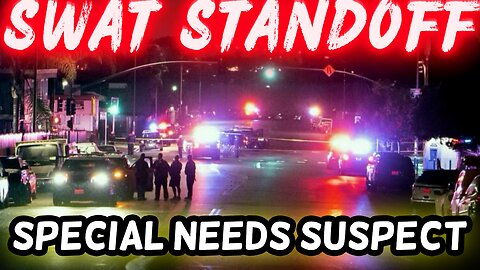 🔴 BREAKING Special Needs Barricade — SWAT, BearCat & Drone in Burbank
