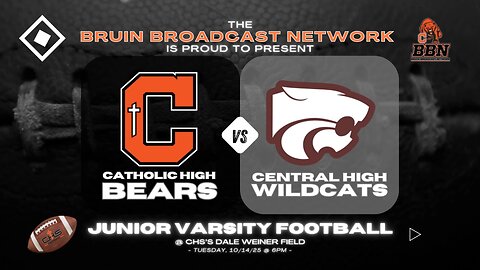 CHS Bears JV Football vs. Central Wildcats @ CHS's Dale Weiner Field - 10/14/25 @ 6p