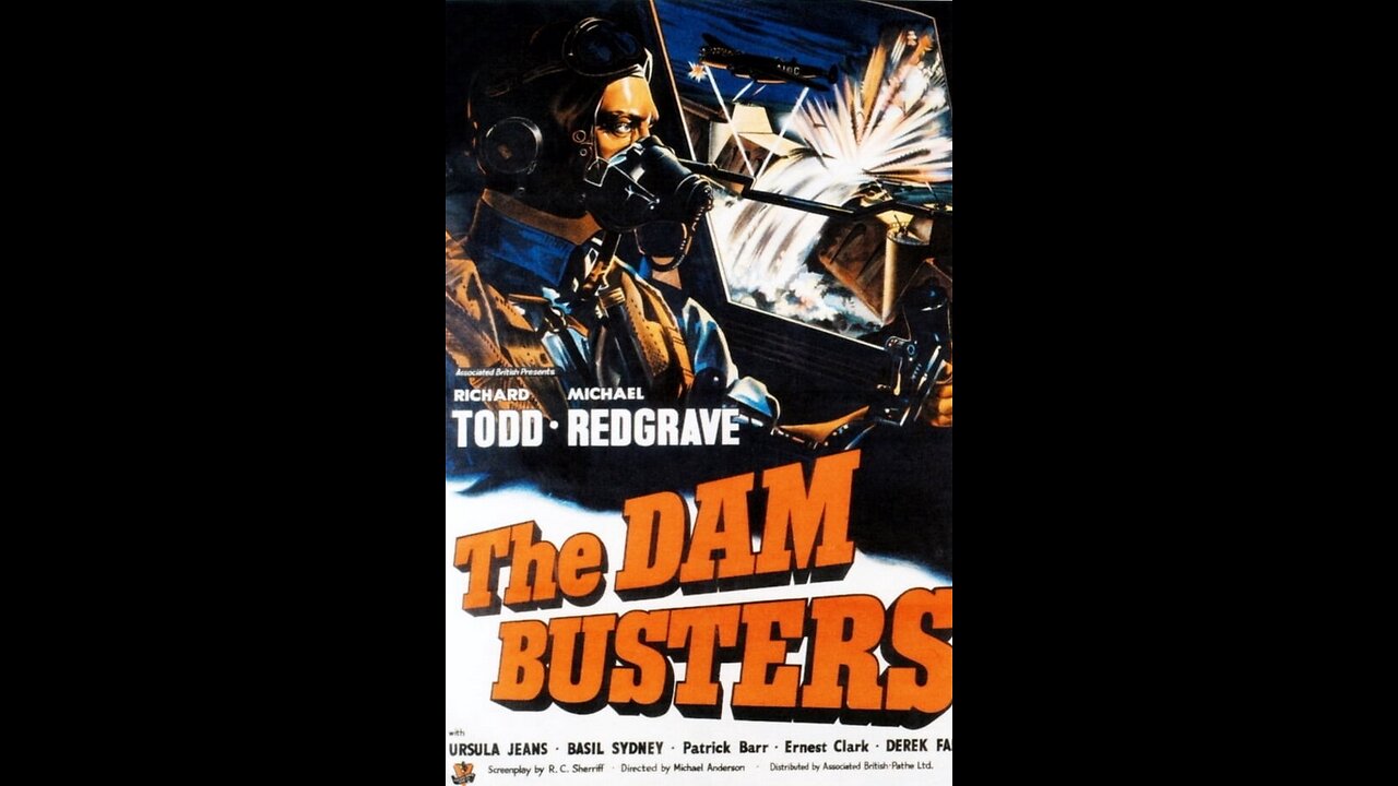 The Dam Busters 1955 starring Richard Todd and Michael Redgrave,