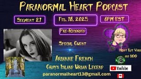 Paranormal Heart Podcast- Arianne French- Grays Island Statue