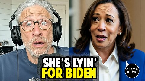 Kamala Still Defends Biden’s Mental Fitness -- Even Jon Stewart Isn't Buying It