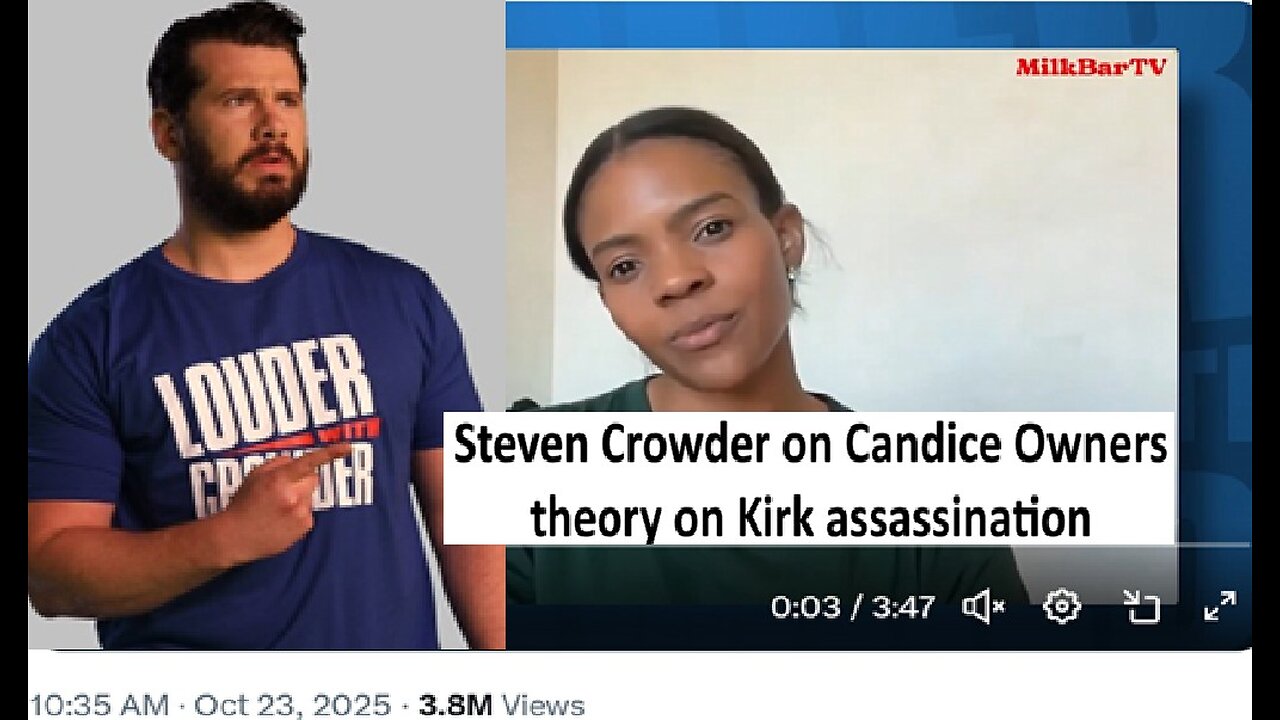 Steven Crowder on Candace Owners theory on Charlie Kirk assassination