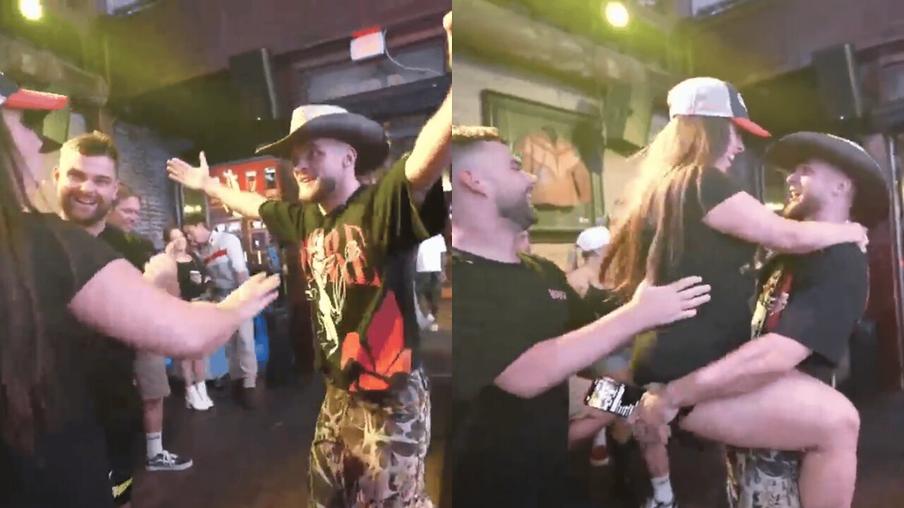 Ed Matthews Dances with Fan’s Girlfriend as the Fan Watches Helplessly