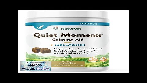 NaturVet Quiet Moments Calming Aid Dog Supplement – Helps Promote Relaxation Reduce Review