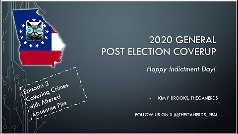 2020 Post Election Padding in Absentee File Episode 2