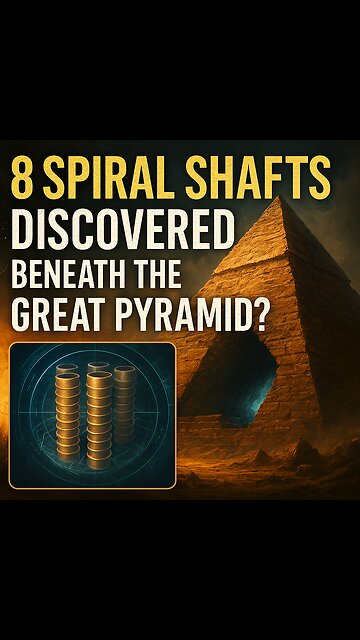 8 Spiral Shafts Discovered Beneath the Great Pyramid? | Hidden Chambers & Ancient Energy