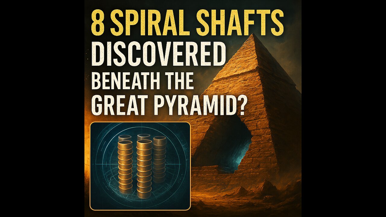 8 Spiral Shafts Discovered Beneath the Great Pyramid? | Hidden Chambers & Ancient Energy