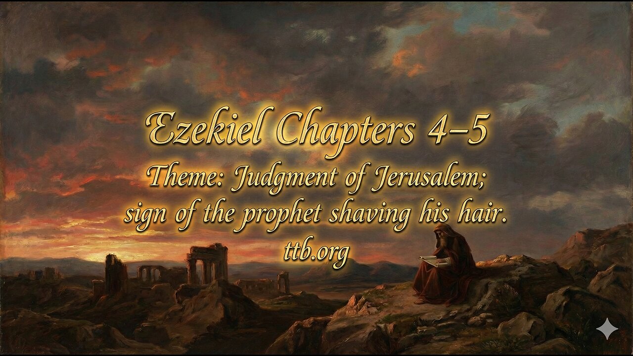 Ezekiel Chapters 4-5 (Bible Study)