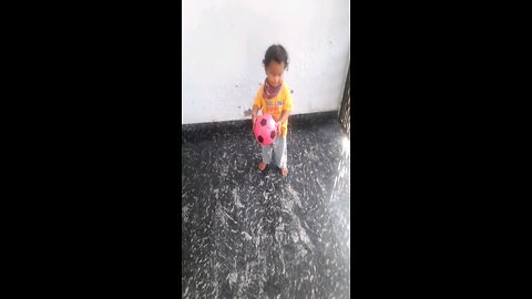 Baby Playing football ⚽️🥅