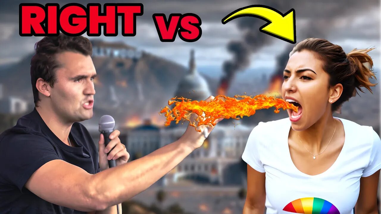 Charlie Kirk DESTROYS Feminist College Socialist! HEATED DEBATE!