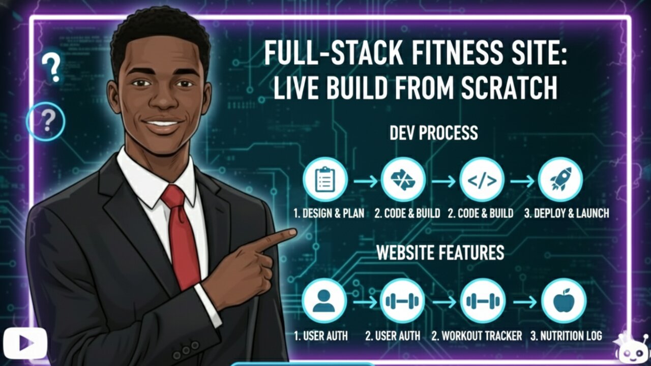 Building a Full-Stack Personal Fitness Website From Scratch (Live Dev)