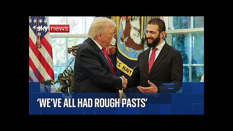 Trump welcomes president of Syria to the White House - Sky News coverage