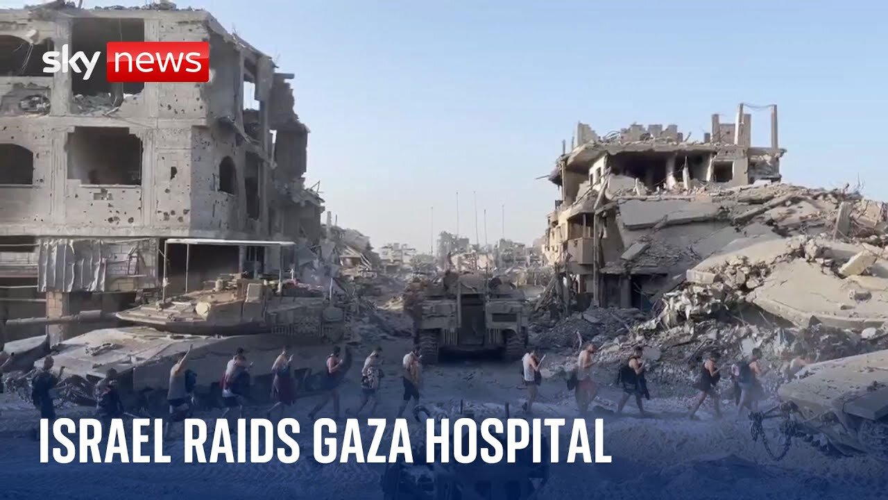 Israel raids one of Gaza's last hospitals and orders patients to evacuate