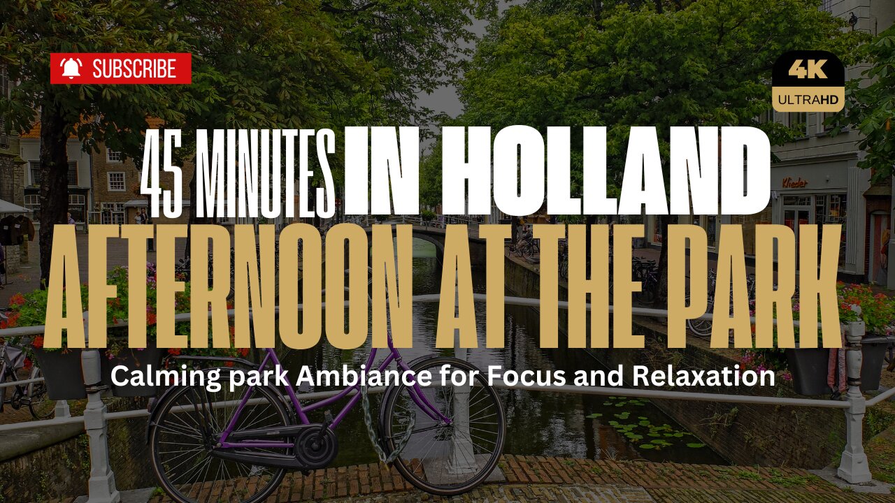 Peaceful Park Ambiance: 45 Minutes of Relaxing City Sounds in holland