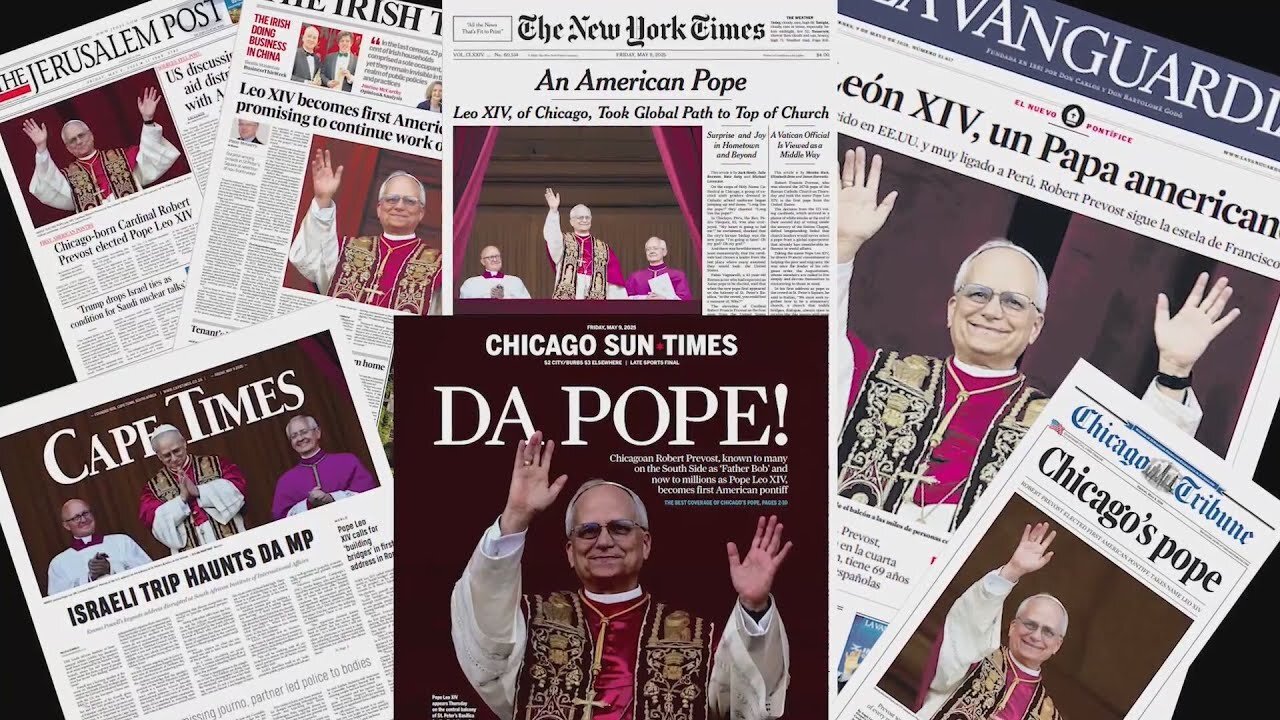Papa Leone XIV l'americano Robert Francis Prevost entra nella Icon Hall of Fame di Chicago DOCUMENTARIO dall'8 maggio 2025 è il 267º papa della Chiesa cattolica e vescovo di Roma, 9º sovrano dello Stato della Città del Vaticano