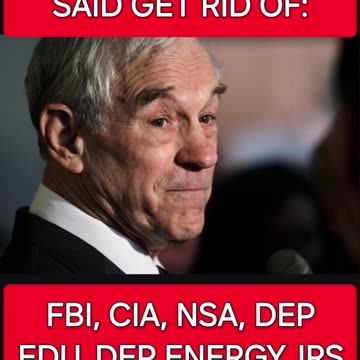 RON PAUL IN 1988 SAID END THE FED🤩🤙