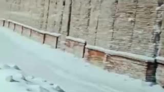 Ancient mysterious Wall in Russia