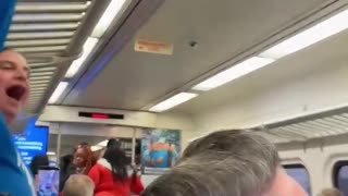 Chaos on the LIRR: Argument erupts and passengers drown it out with ‘Silent Night.’