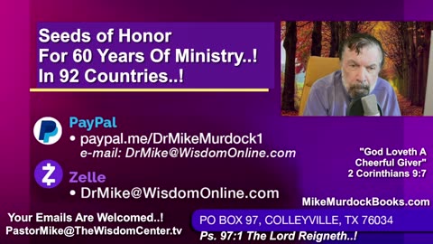 Wed Nov. 5 - Golden Moments With Mike Murdock..!! Part 2..!