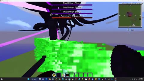 Minecraft Mutated wither storm vs rahovart