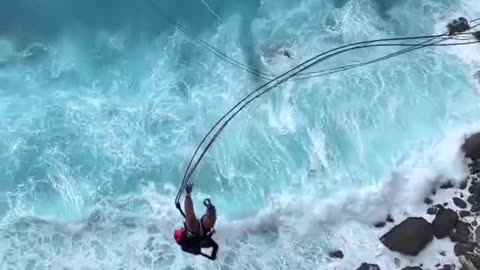 130 meters above the ocean, Nusa Penida Island.