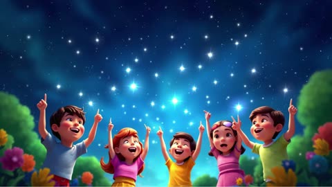 🌟 Aasmaan Mein Nikle Taare | Hindi Kids Rhyme | Nursery Rhymes for Children