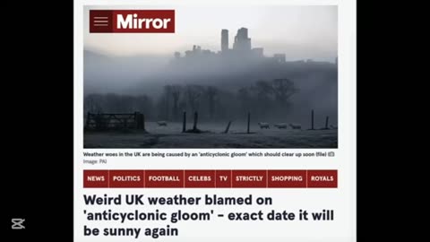 WARNING! MAN MADE FOG IN UK LEAVES CHEMICAL DUST