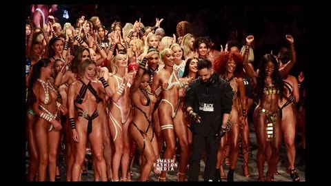 Black Tape Project Fashion Show Finale Model Parade Slow Motion | Miami Swim Week 2025