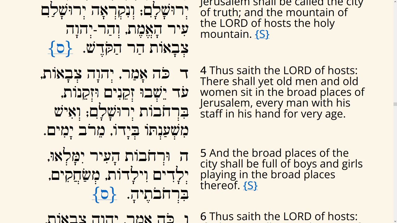few words from Prophet Zechariah - at the 'end of times'