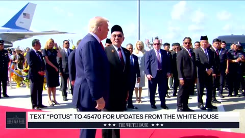 The White House · President Trump Arrives in Kuala Lumpur, Malaysia
