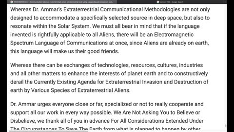 Patent B1663R - Consciousness & Upcoming Earth Occurrences part 3