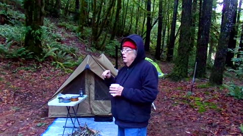 Hot tent camping 1/10-12/26 video 14: